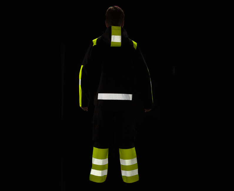 Bennon Reflectos Work Jacket, Black/Yellow
