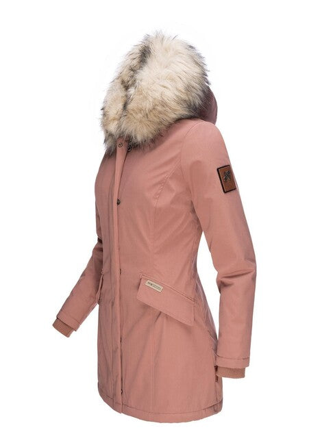 Navahoo Cristal Women's Winter Jacket with Hood and Fur