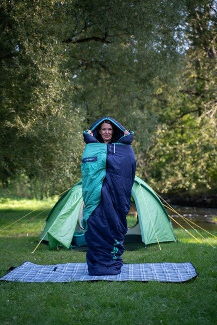 Husky Emotion Synthetic Winter Sleeping Bag -20°C, Navy Blue/Mint