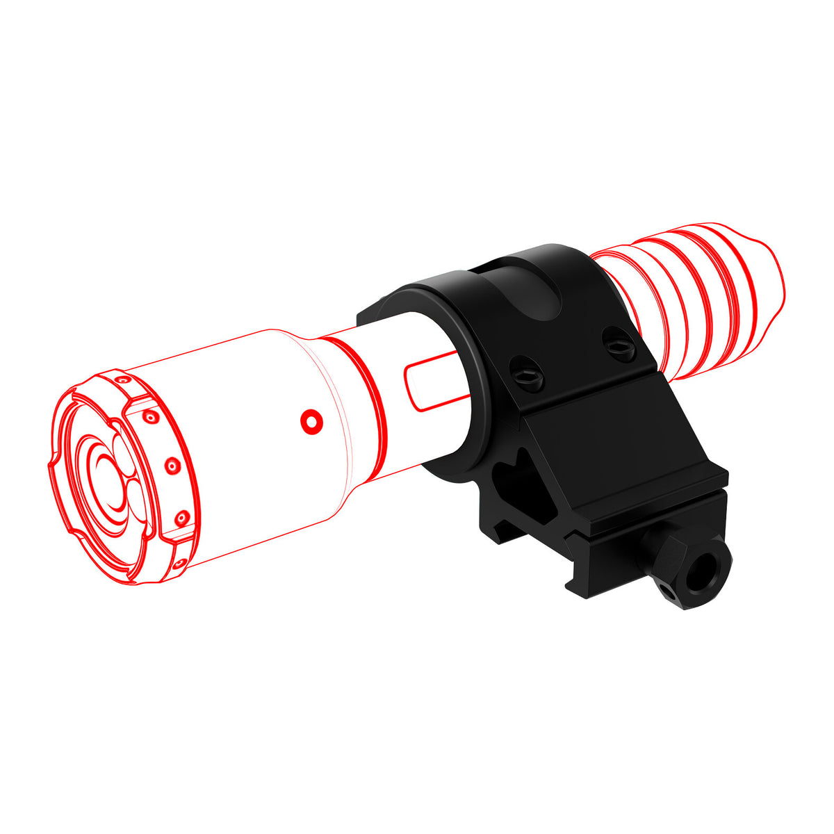 LEDLENSER Picatinny Rail Mount A montáž svietidla na lištu Picatinny