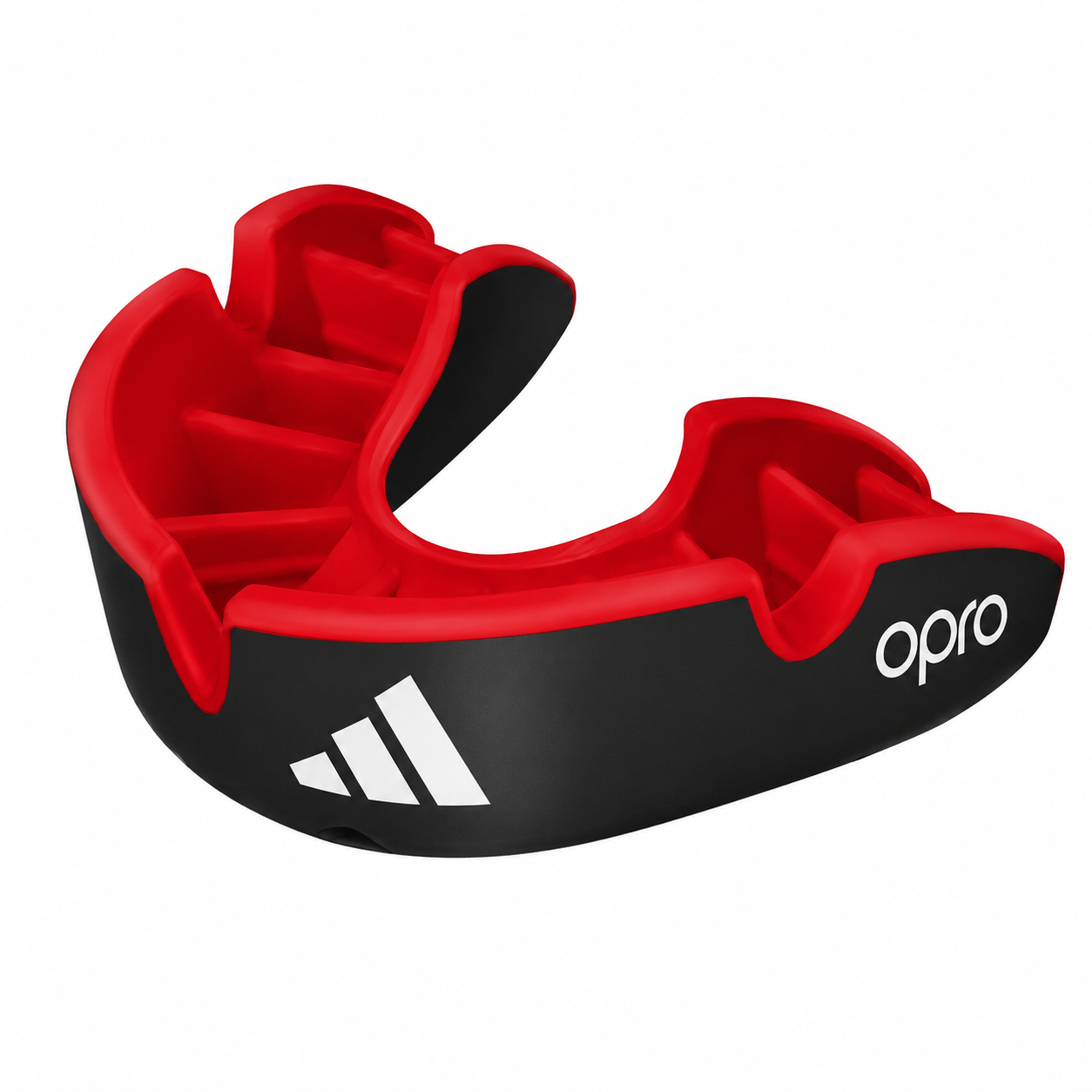 Adidas Opro Silver Mouthguard, Black-Red