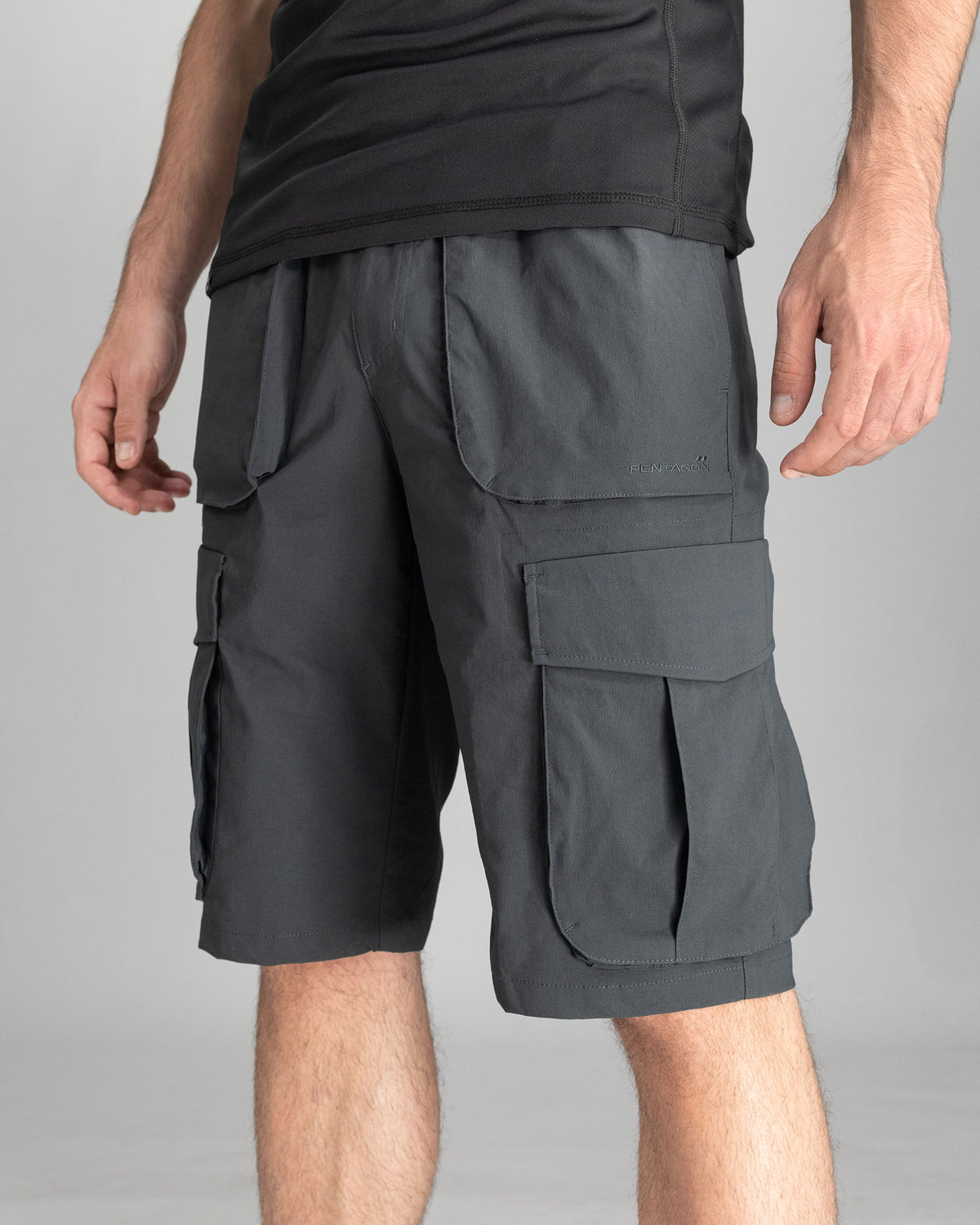 Pentagon Arden functional shorts, black