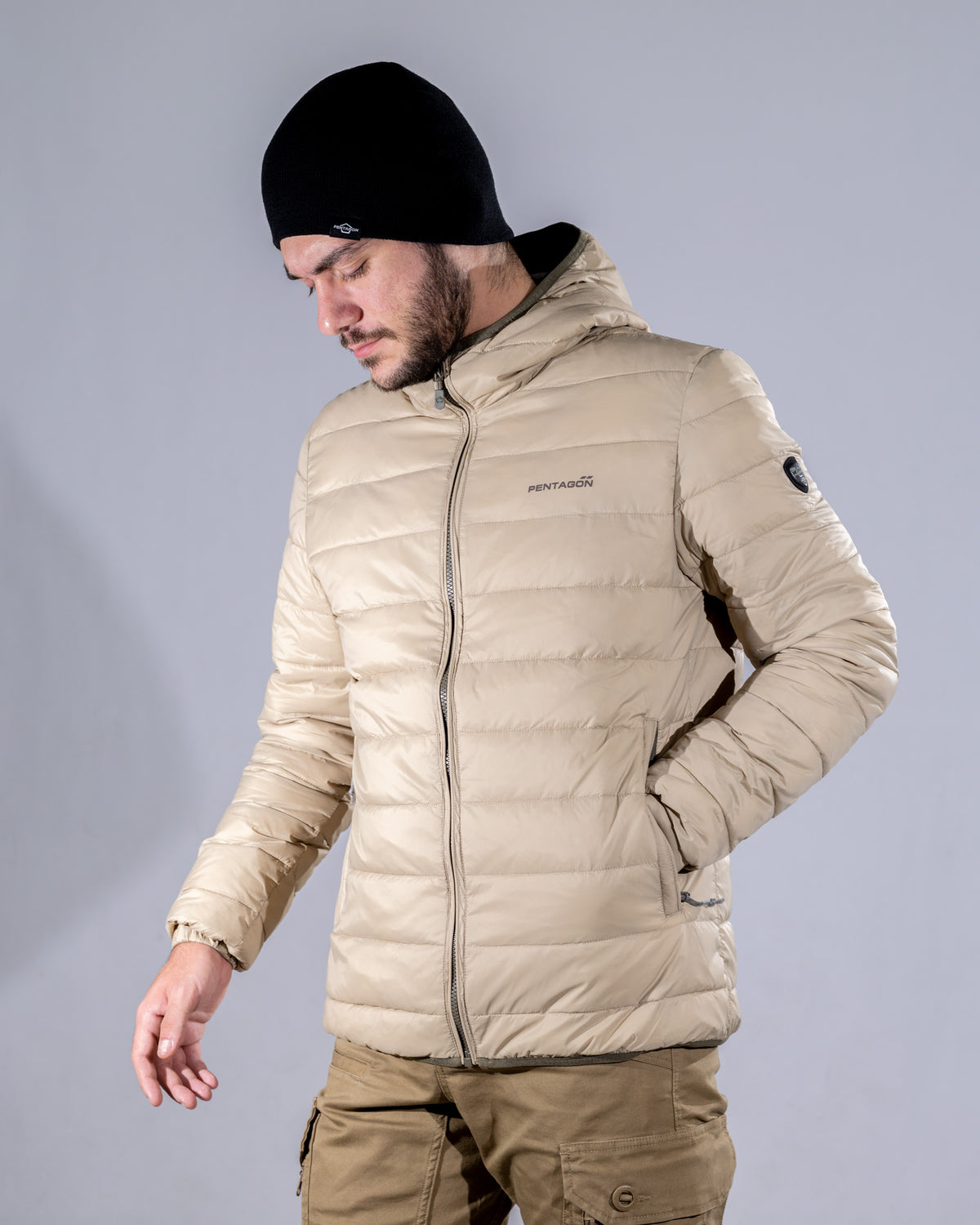 Pentagon Aurora 2.0 men's jacket with hood, cinder grey