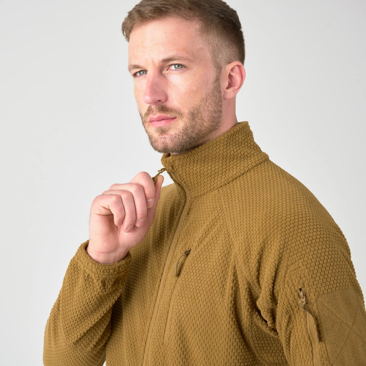 Helikon-Tex Alpha Tactical flisová bunda, coyote – detail 2
