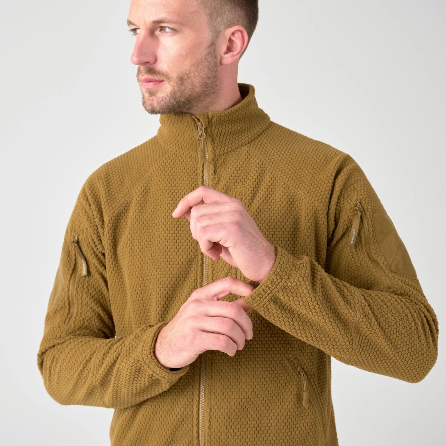 Helikon-Tex Alpha Tactical flisová bunda, coyote – detail 6