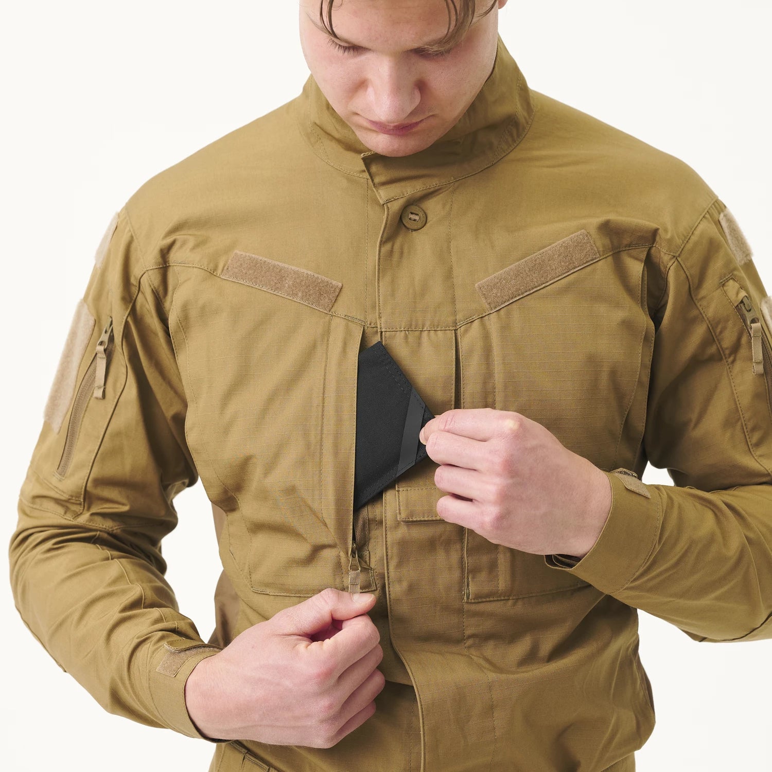 Helikon-Tex MBDU blúza NyCo Ripstop, Mud Brown – detail 5
