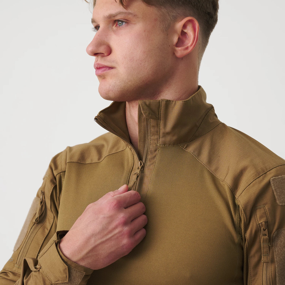 Helikon-Tex MCDU Combat Shirt nátelník NyCo Ripstop, olivová – detail 2