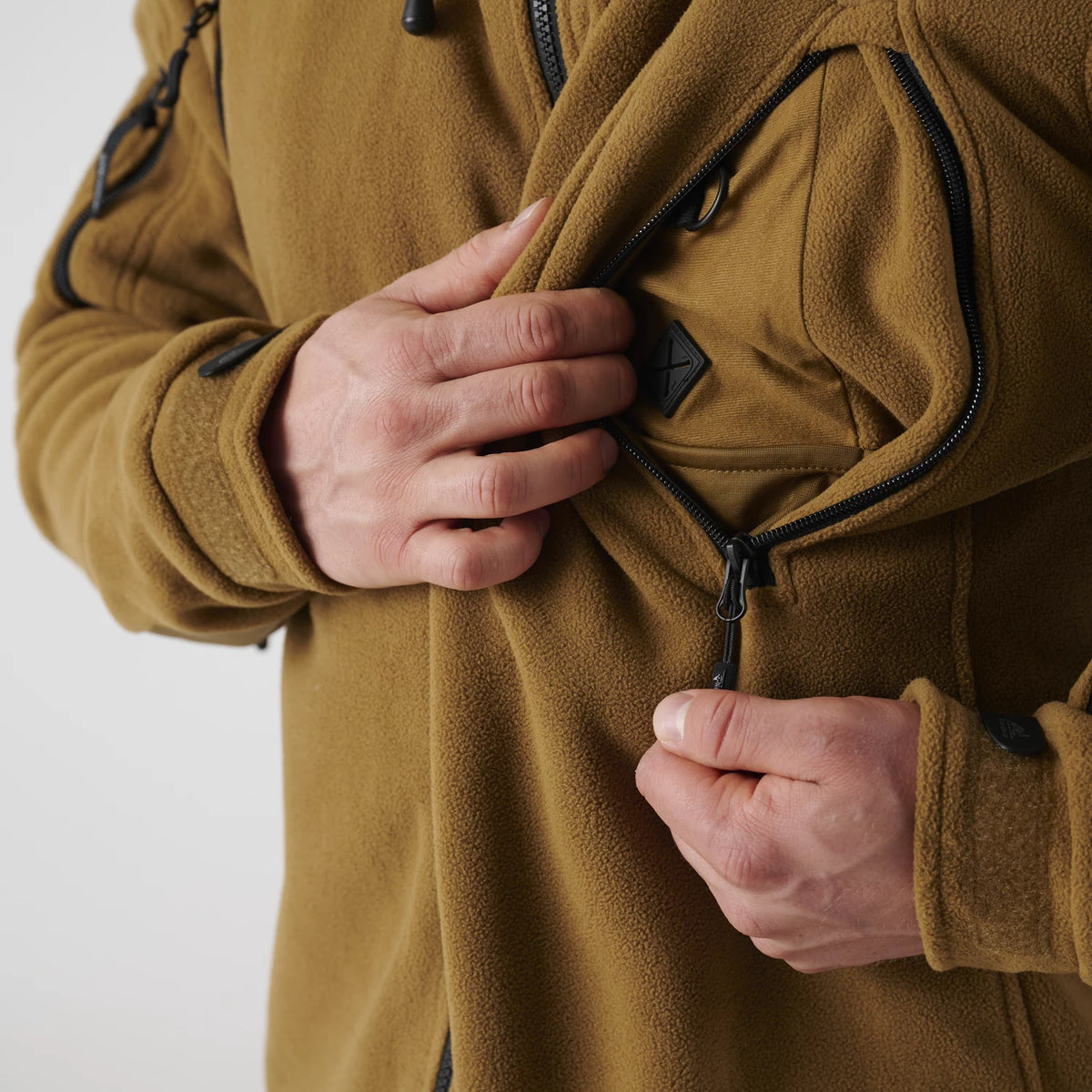 Helikon-Tex Patriot bunda flísová, čierna – detail 4