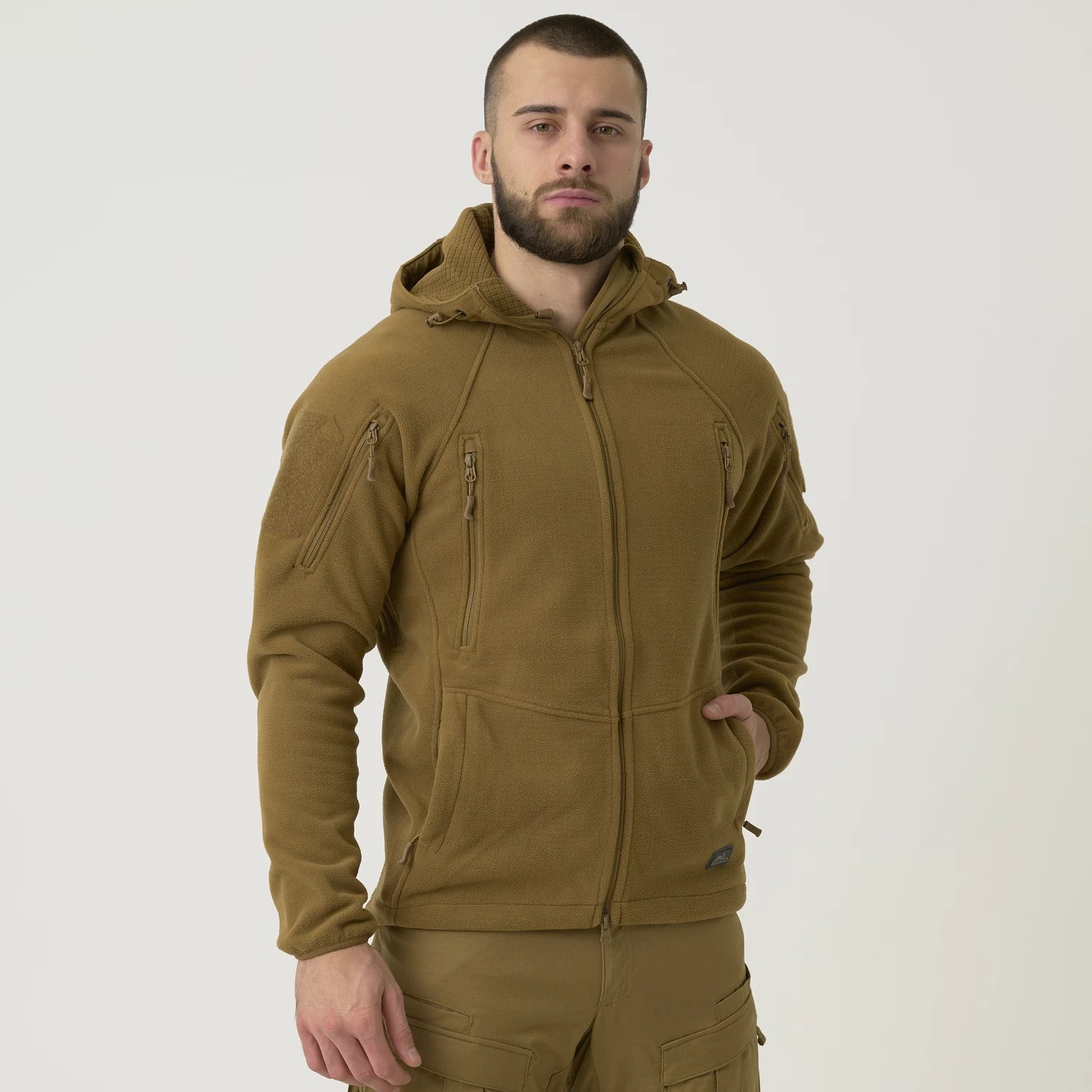 Helikon-Tex Patriot Mk 2 mikina Hybrid Fleece, Olive Green – detail 3