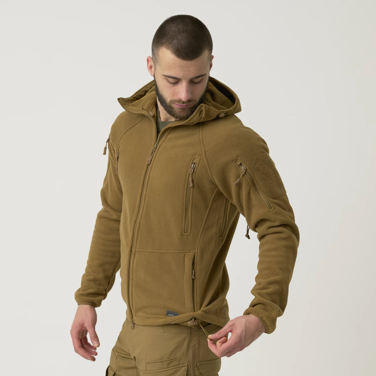 Helikon-Tex Patriot Mk 2 Hybrid Fleece mikina, Coyote – detail 7