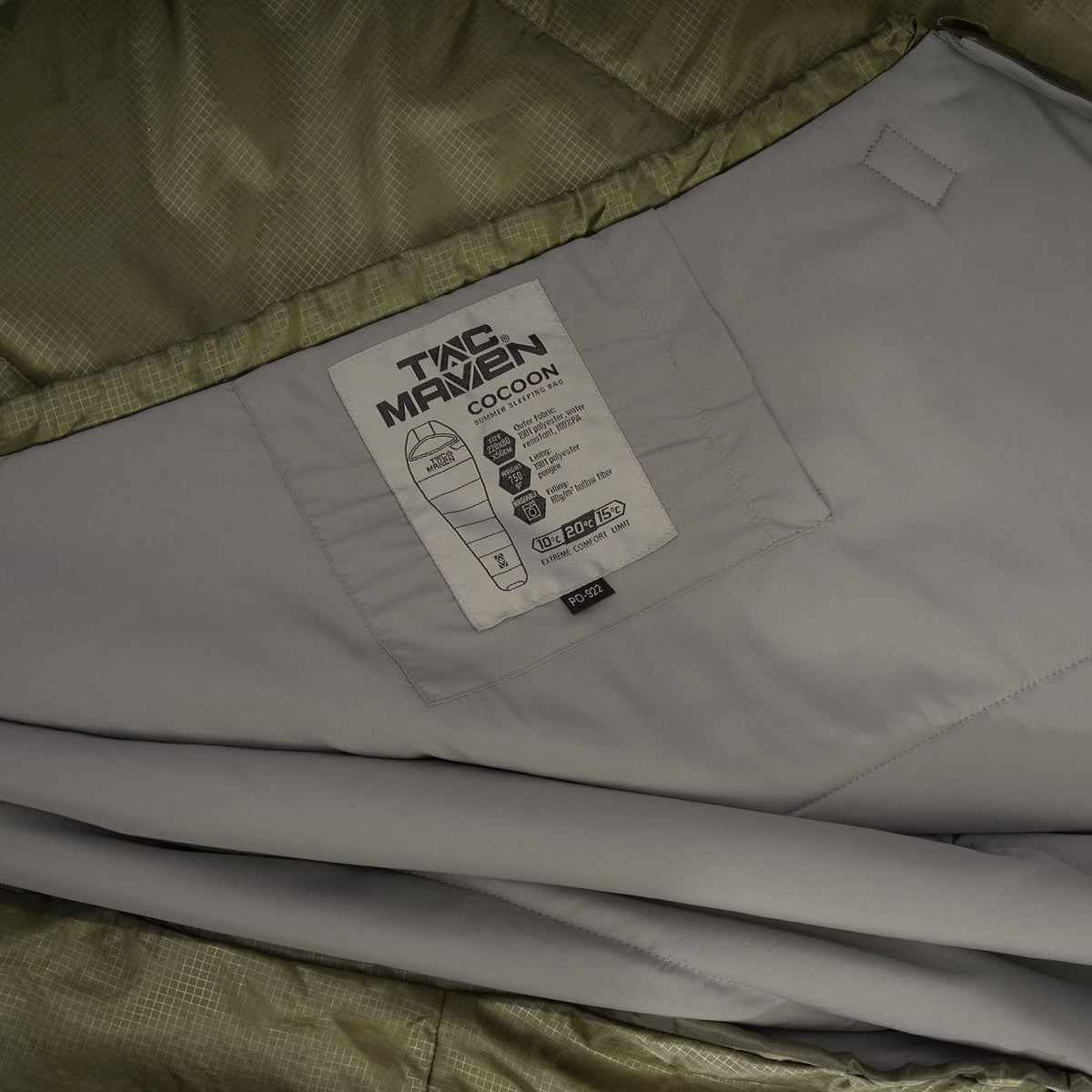 Pentagon Cocoon 10°C Sleeping Bag, Dark Grey