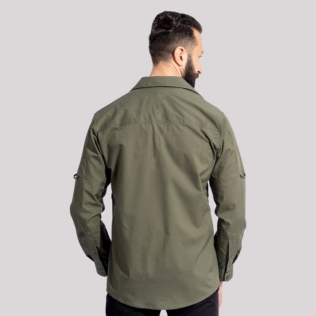 Pentagon Πλάτο Tactical Πουκάμισο, Camo Green