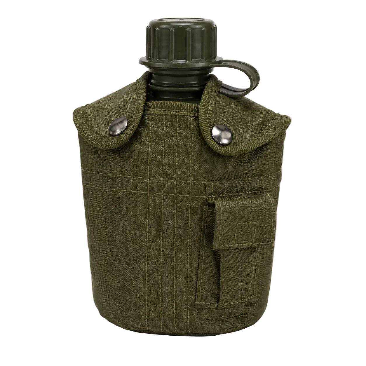 Dragowa Tactical Field Flask with ALU Bowl 1L, Green
