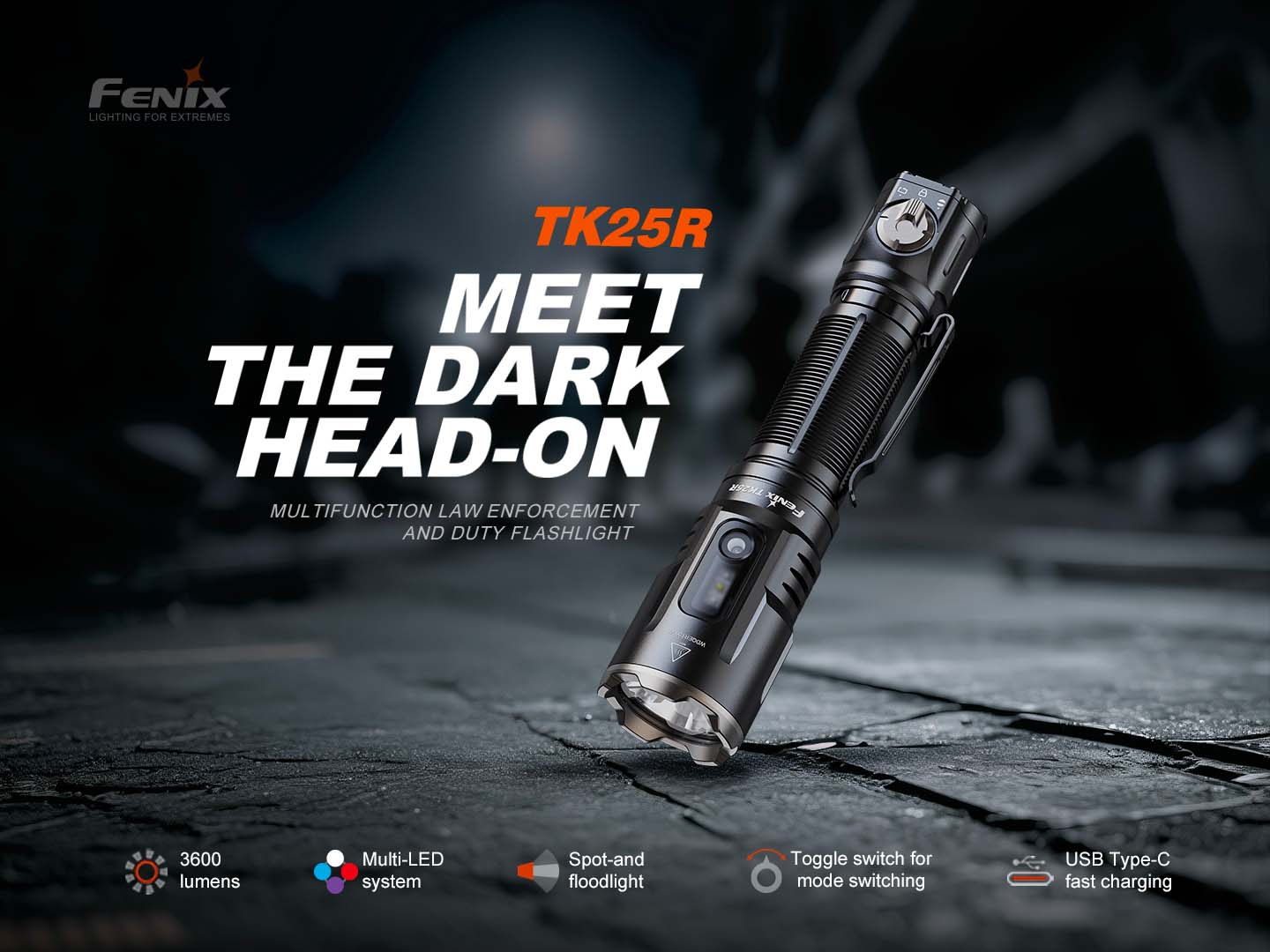 Fenix TK25R nabíjateľné svietidlo