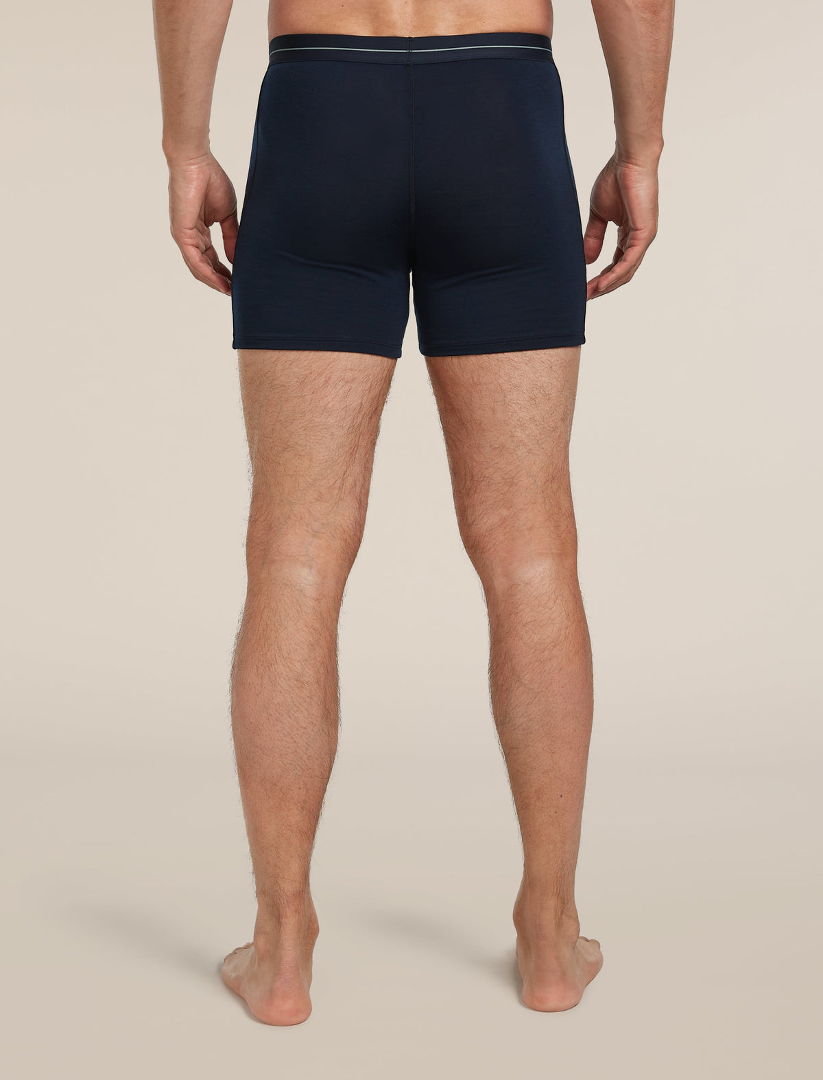 Icebreaker Anatomica pánske boxerky s otvorom, tmavomodrá