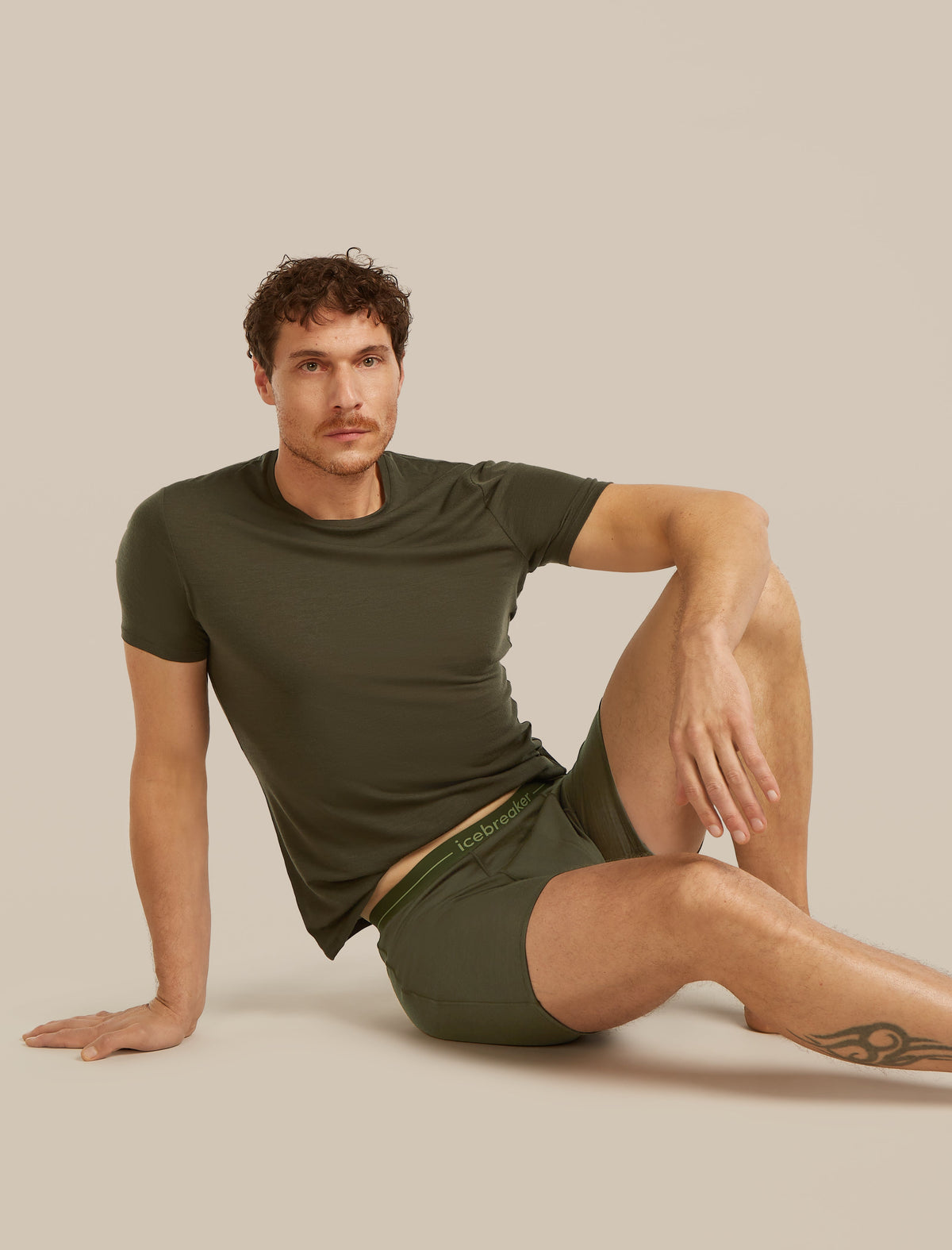 Icebreaker Anatomica pánske dlhé boxerky, tmavozelená