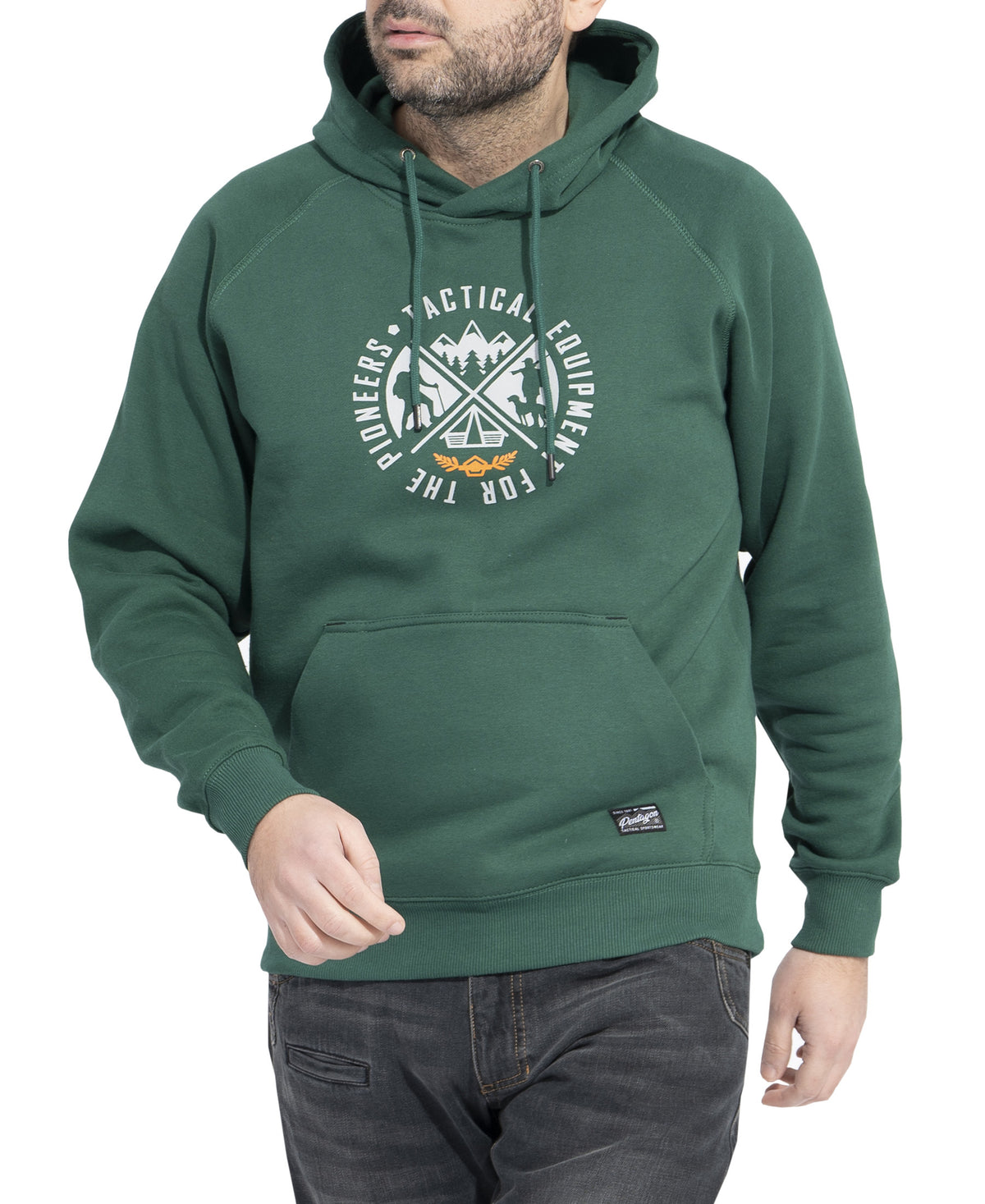 Pentagon Phaeton Hood men's hoodie "Pioneers", black
