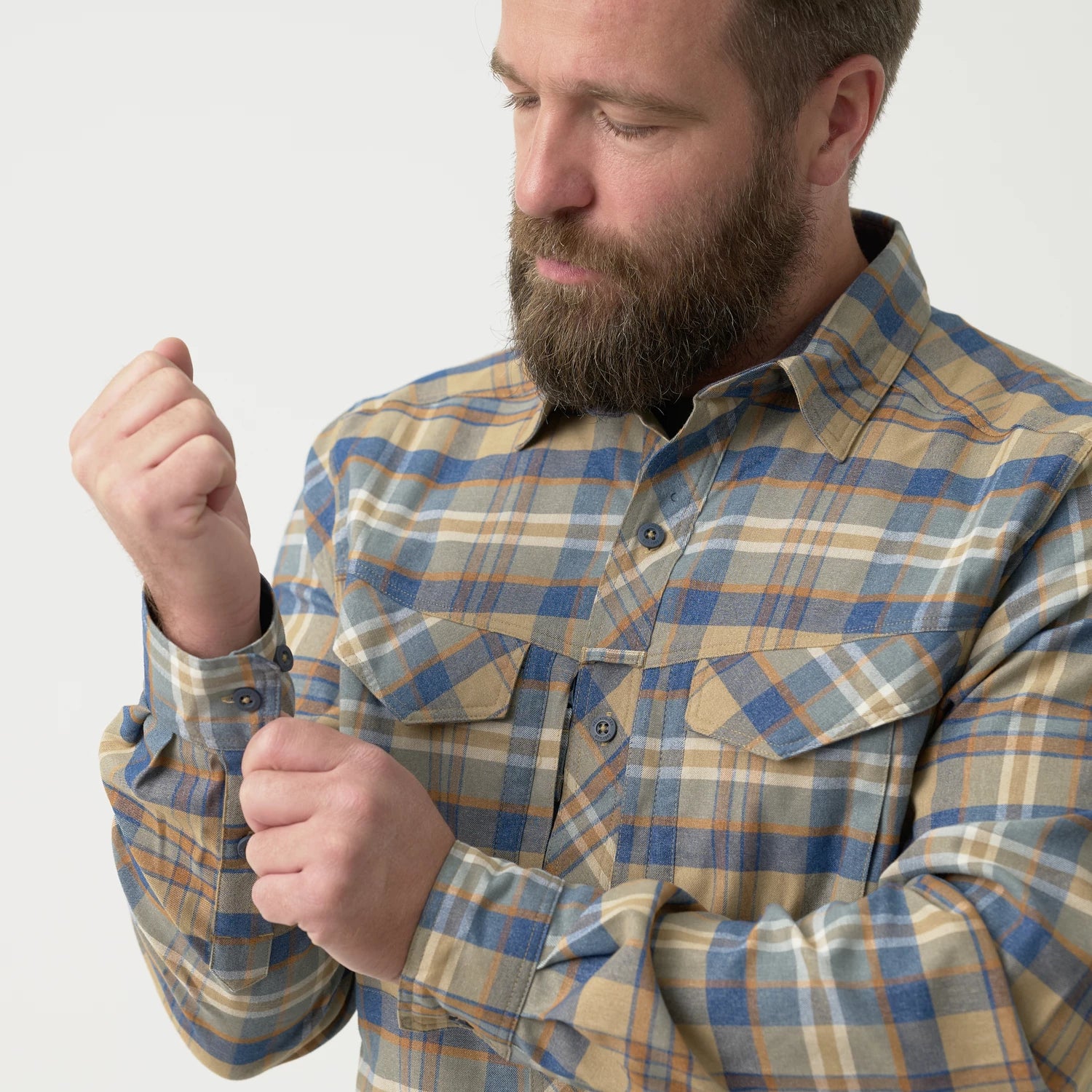 Helikon-Tex Defender Mk2 PILGRIM košeľa, Ginger Plaid – detail 5