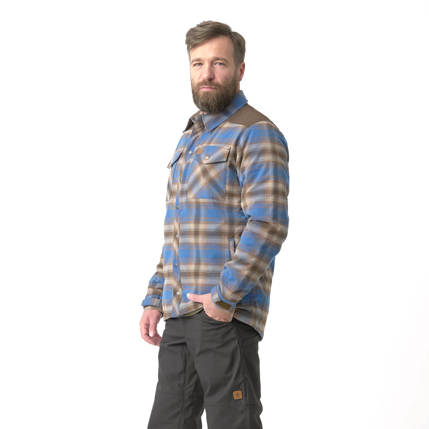 Helikon-Tex Warden zimná košeľa, Forest Blue Plaid