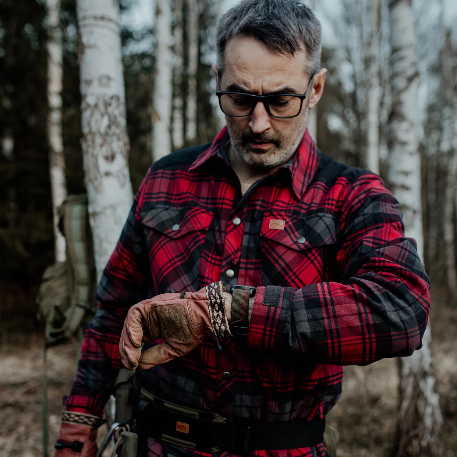 Helikon-Tex Warden zimná košeľa, Forest Blue Plaid