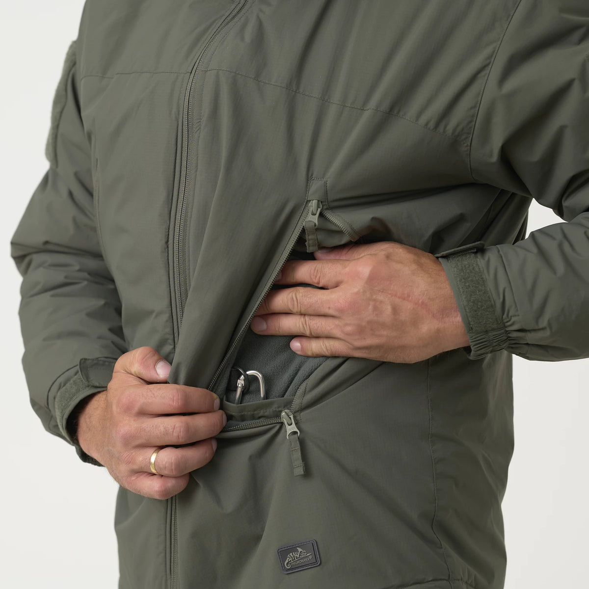 Helikon-Tex LEVEL 7 ľahká zimná bunda Climashield Apex 100g, čierna – detail 2