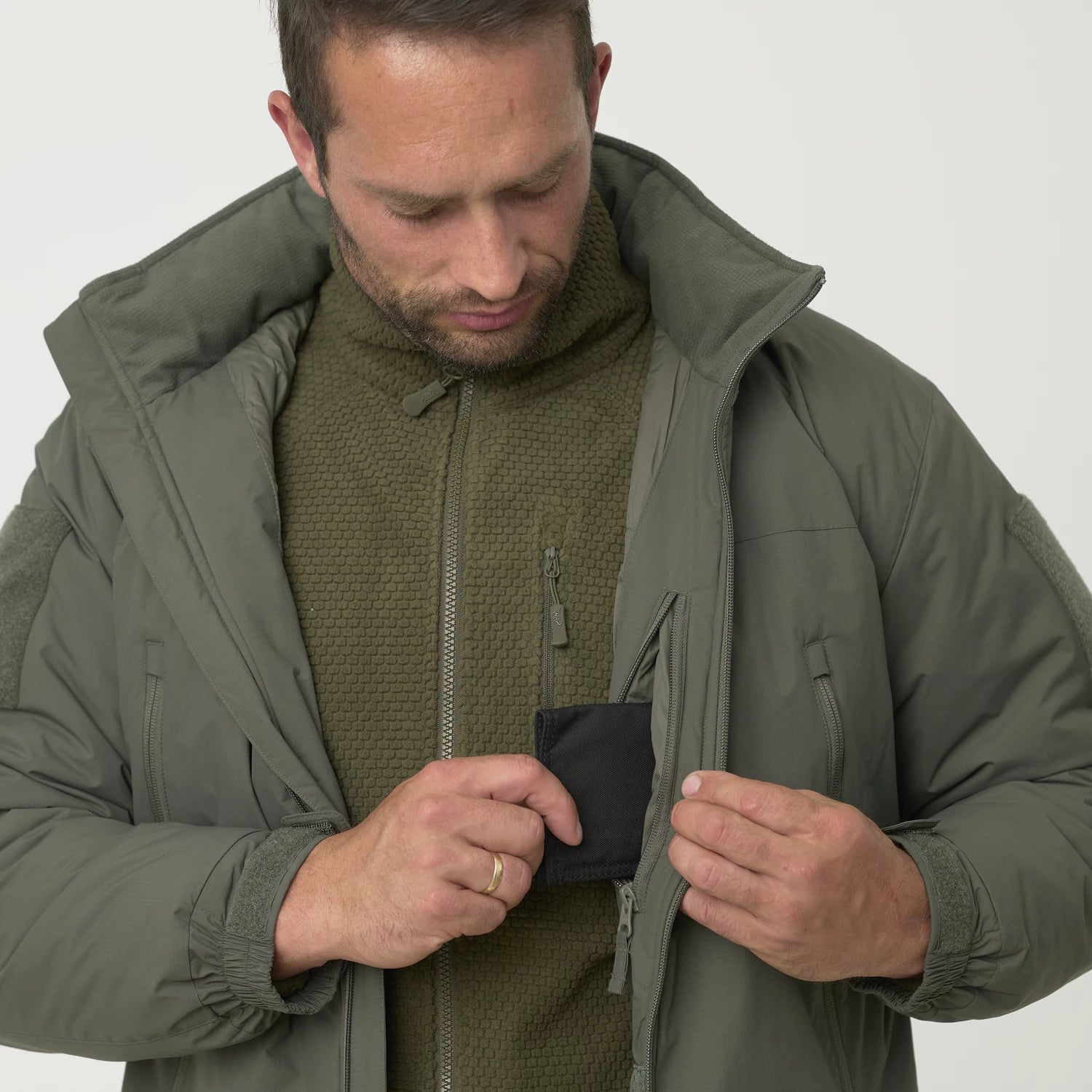 Helikon-Tex LEVEL 7 ľahká zimná bunda Climashield Apex 100g, Shadow Grey – detail 6
