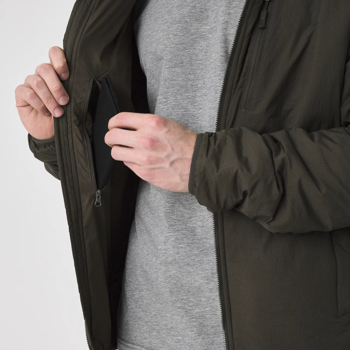 Helikon-Tex WOLFHOUND bunda s kapucňou Climashield Apex, Desert Night Camo – detail 5