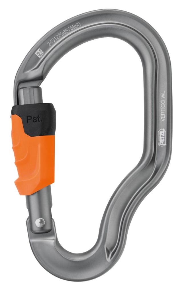 Petzl Vertigo Wire-Lock Carabiner with Wire-Lock Safety