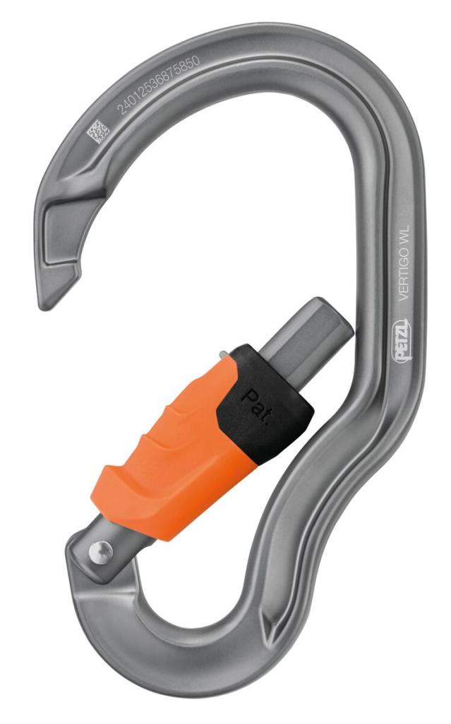 Petzl Vertigo Wire-Lock Carabiner with Wire-Lock Safety