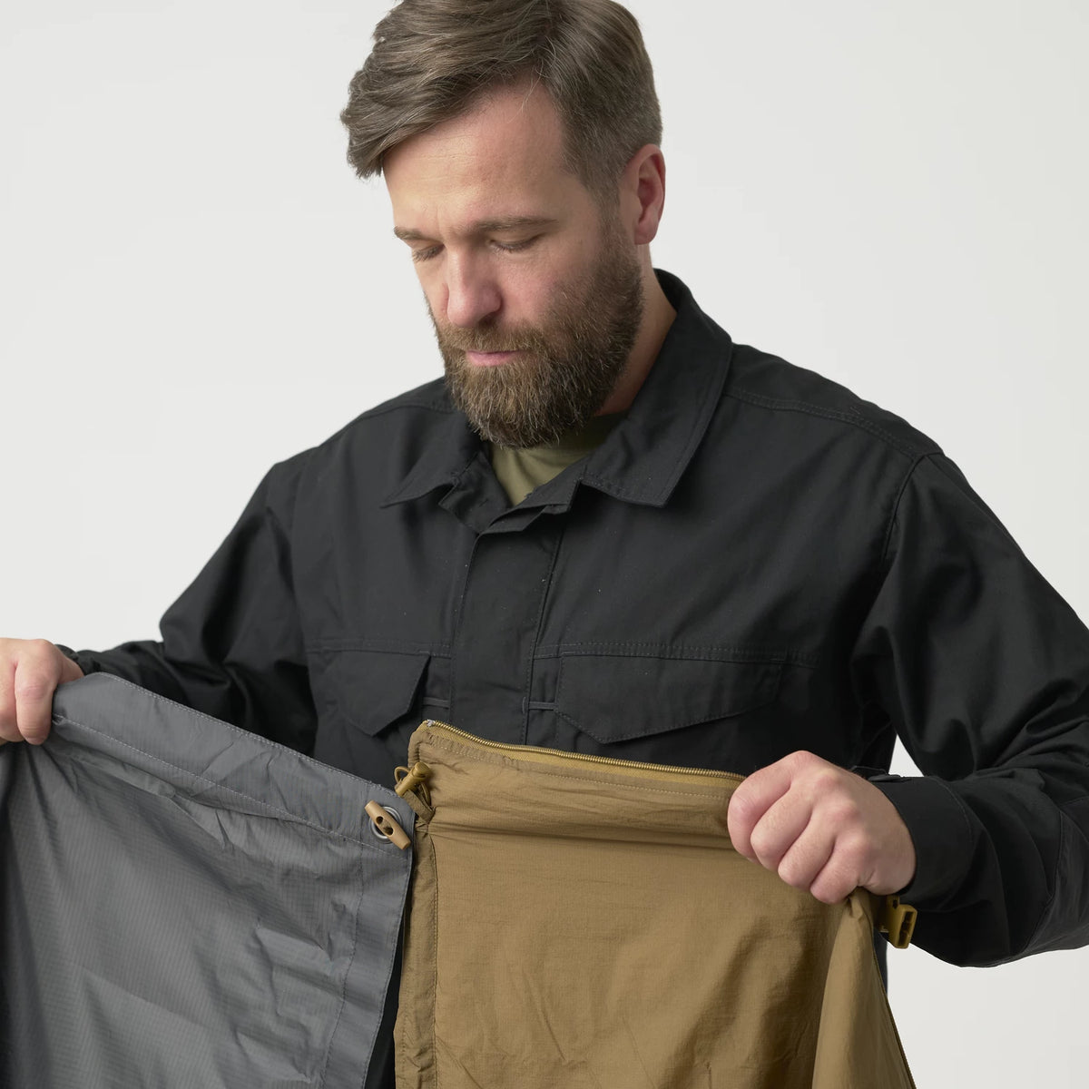 Helikon-Tex SWAGMAN ROLL pončo, zelená tráva – detail 8