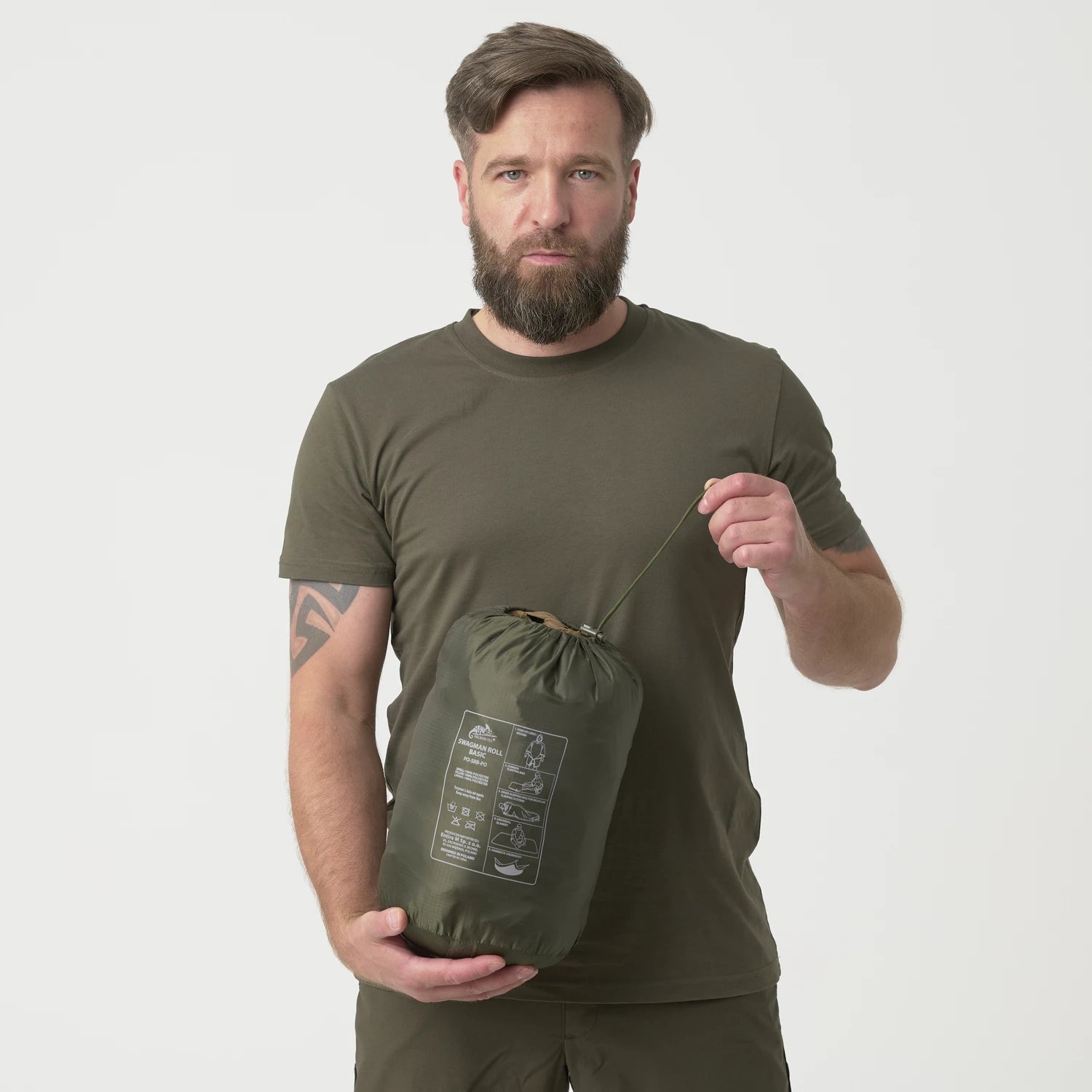 Helikon-Tex SWAGMAN ROLL Basic vložka do ponča, olivovo zelená – detail 4