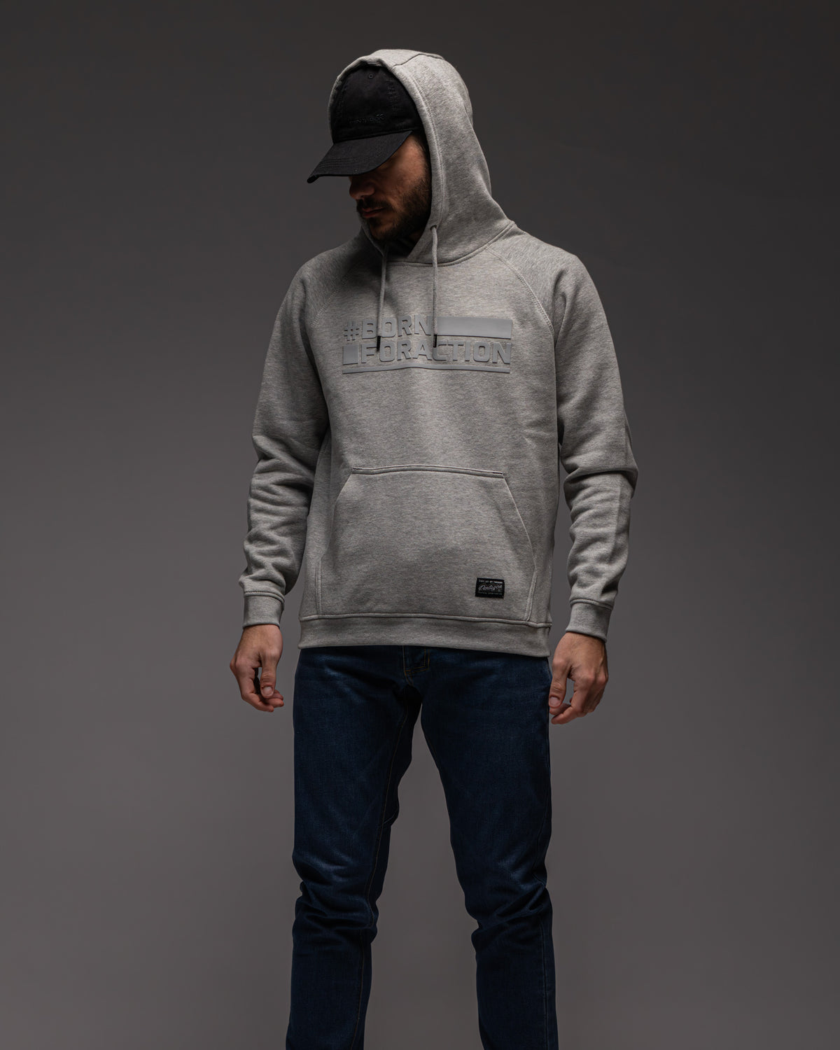 Pentagon Born For Action Hoodie, Black