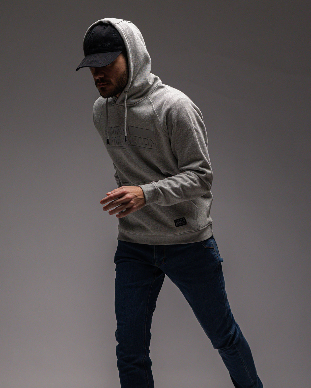 Pentagon Born For Action Hoodie, Black