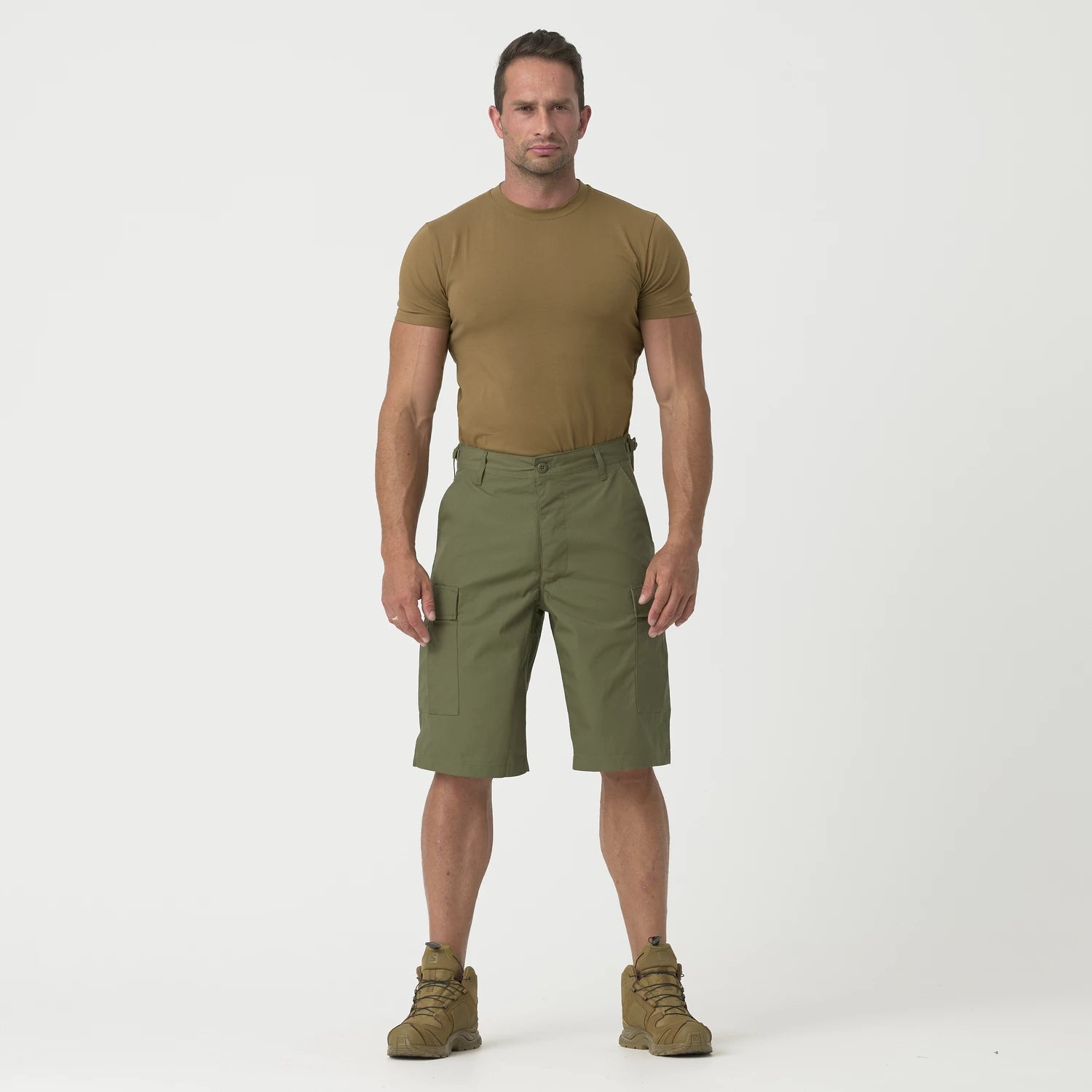 Helikon-Tex BDU krátke nohavice PolyCotton Ripstop, US Woodland – detail 1