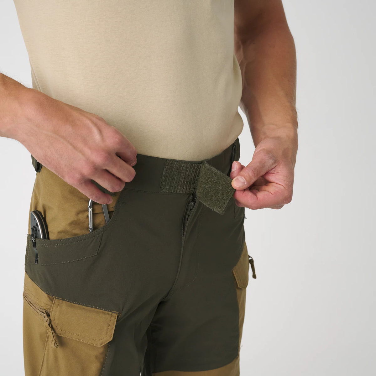 Helikon-Tex HYBRID OUTBACK nohavice Dura Canvas DuraCanvas, Coyote – detail 7