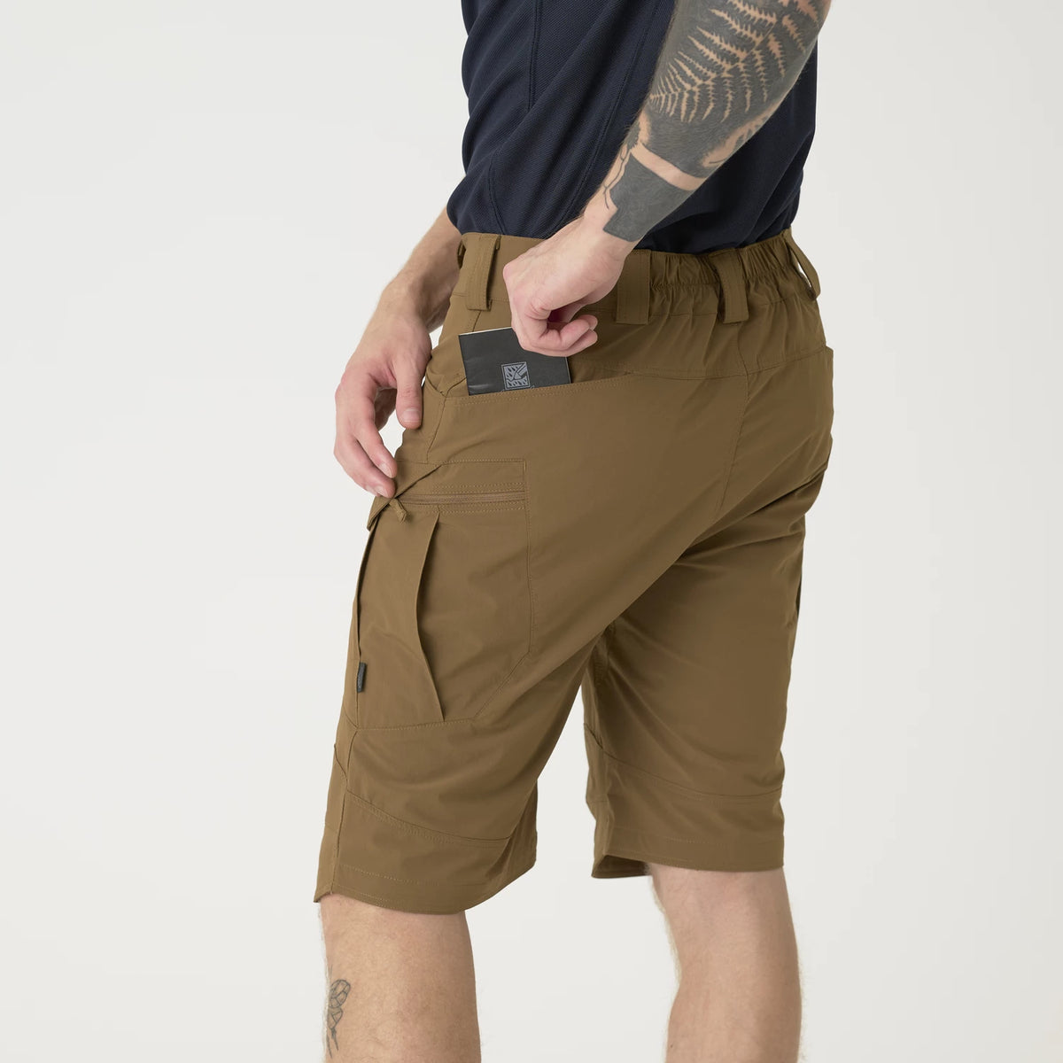 Helikon-Tex OTS 11" šortky VersaStretch taktické outdoorové Versa Stretch Lite, Taiga Green – detail 8