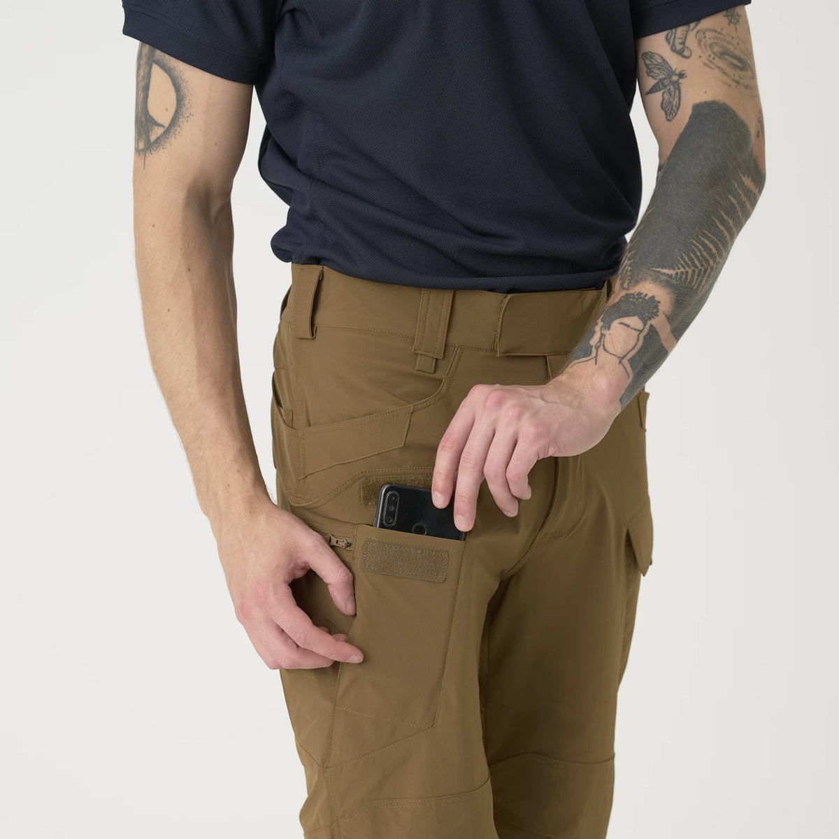 Helikon-Tex OTS 11" šortky VersaStretch taktické outdoorové Versa Stretch Lite, Taiga Green – detail 11