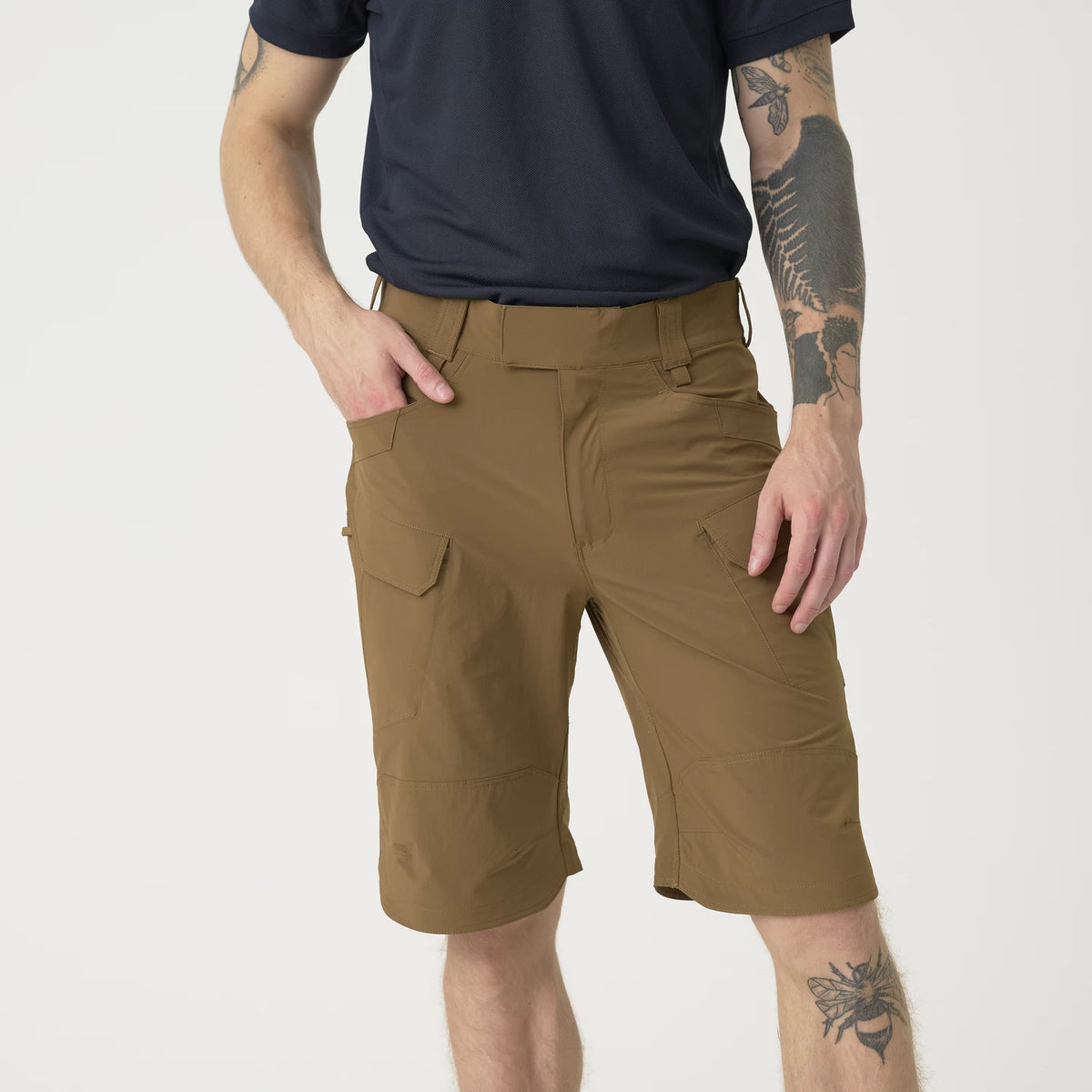 Helikon-Tex OTS 11" šortky VersaStretch taktické outdoorové Versa Stretch Lite, Taiga Green – detail 14