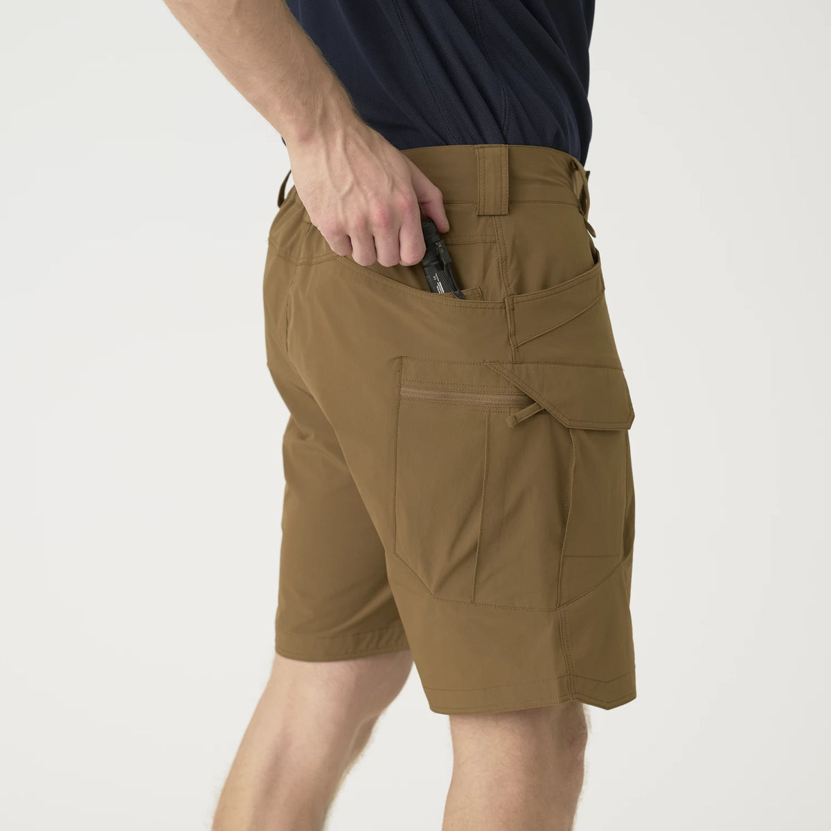 Helikon-Tex OTS 8.5" šortky VersaStretch taktické outdoorové Versa Stretch Lite, Crimson Sky / Black – detail 4