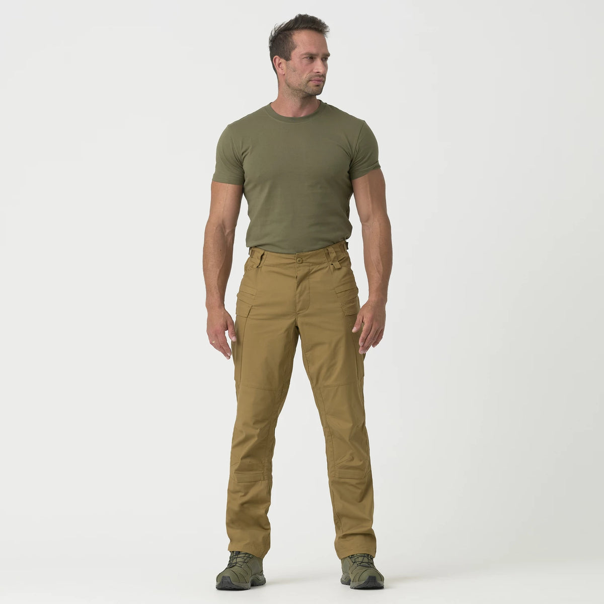 Helikon-Tex SFU NEXT Mk2 nohavice PolyCotton Stretch Ripstop, US Woodland – detail 1