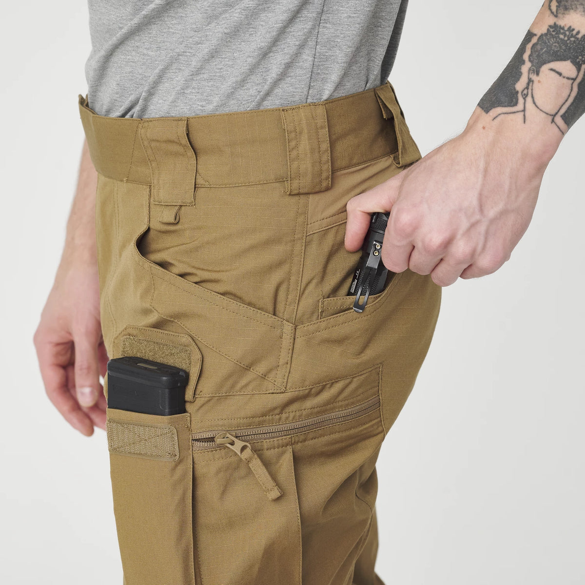 Helikon-Tex UTP nohavice taktické Flex, Olive Green – detail 4