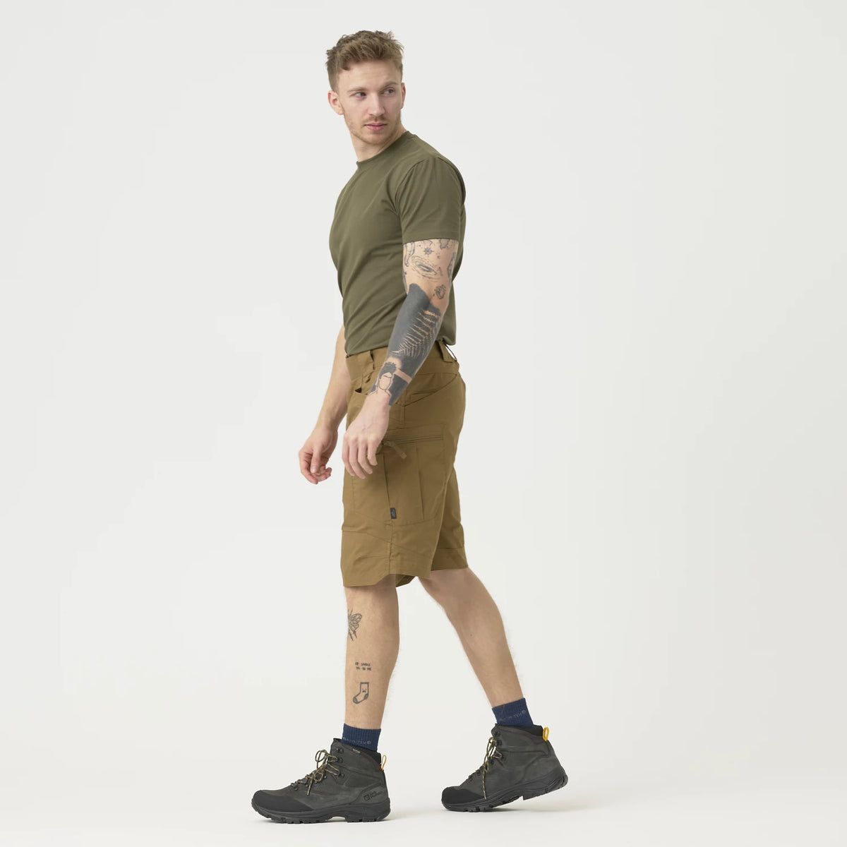 Helikon-Tex Urban Tactical 11" krátke nohavice Rip-Stop polycotton, coyote – detail 1