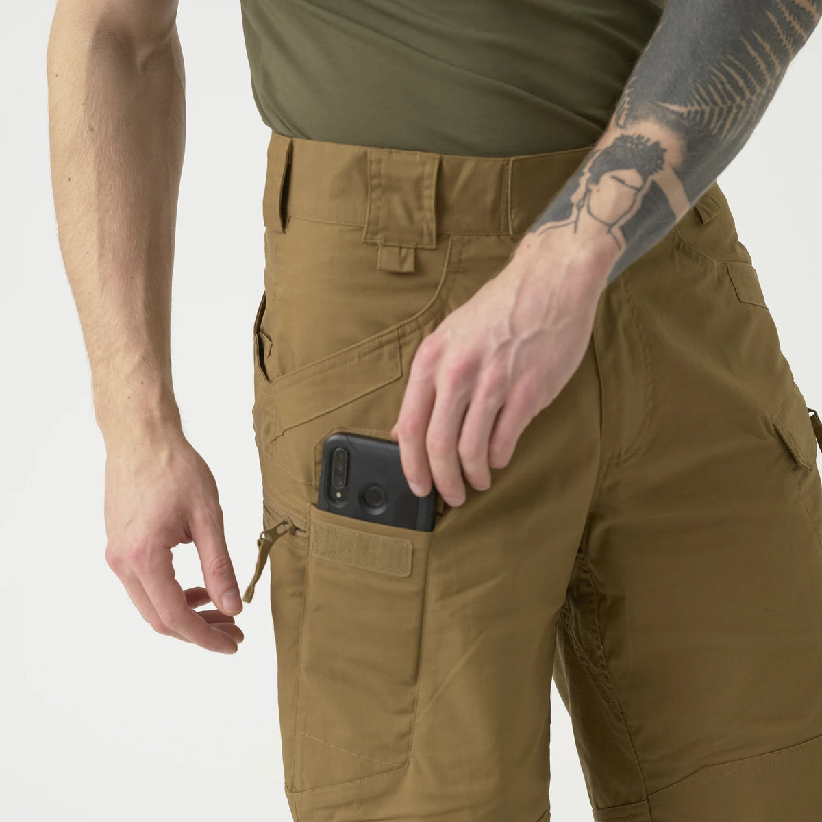 Helikon-Tex UTS krátke nohavice taktické PolyCotton Ripstop 11'', RAL 7013DE – detail 3