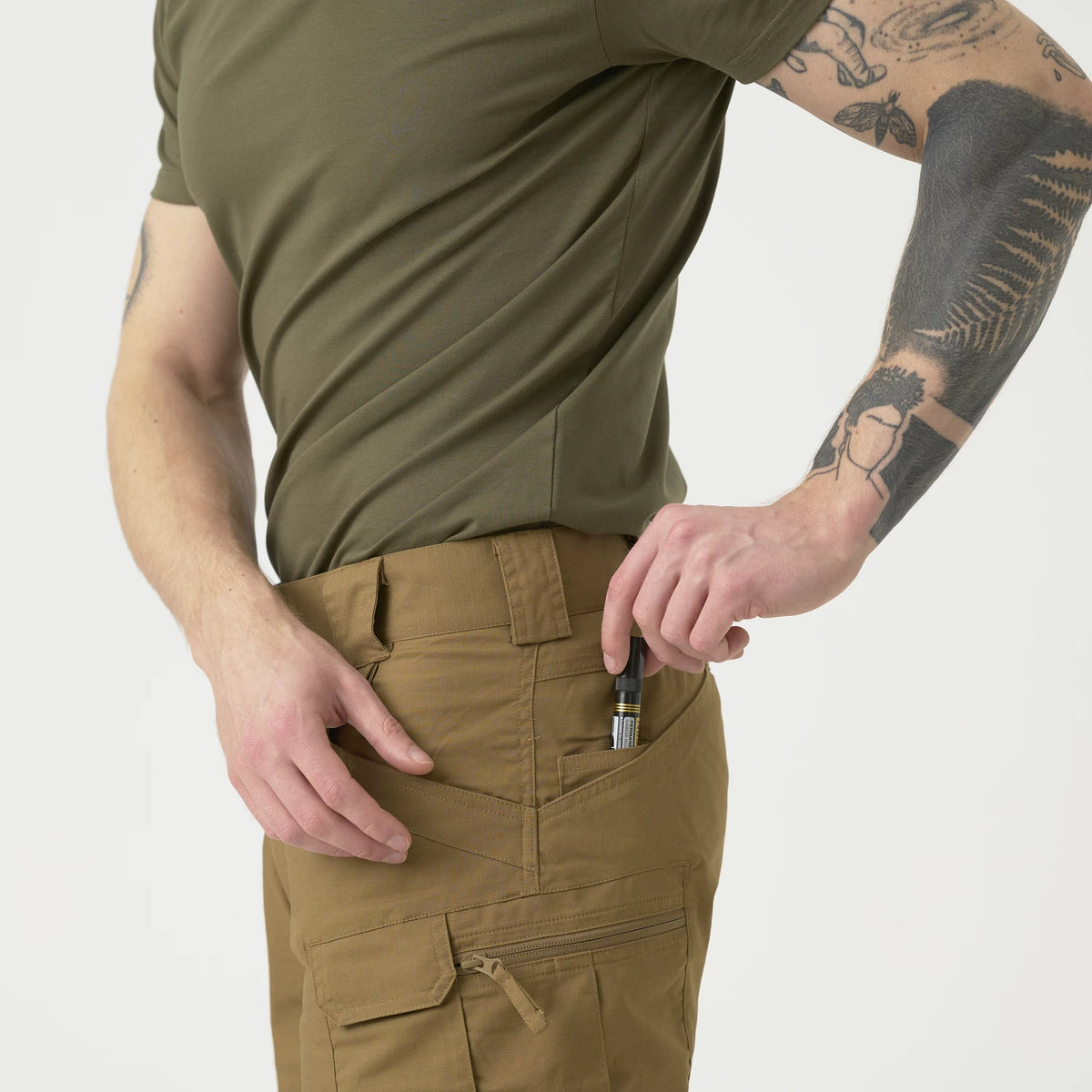 Helikon-Tex Urban Tactical krátke nohavice Rip-Stop polycotton 11", Olive Drab – detail 5