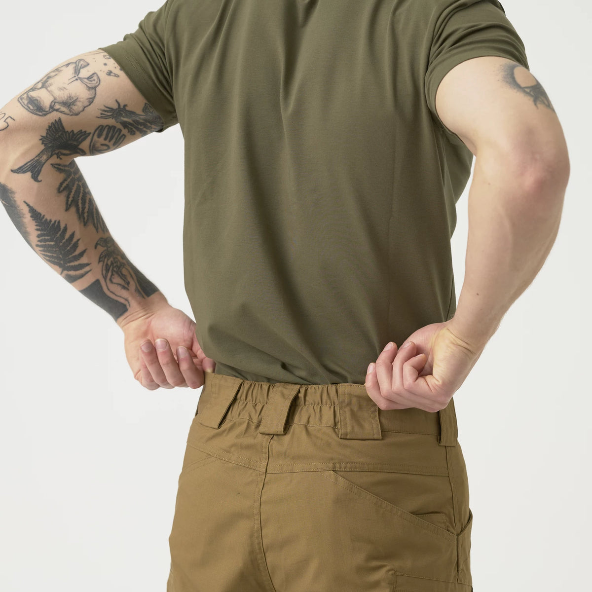 Helikon-Tex Urban Tactical 11" krátke nohavice Rip-Stop polycotton, Taiga green – detail 7