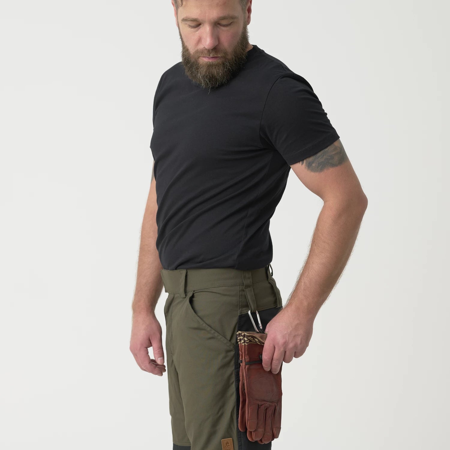 Helikon-Tex WOODSMAN nohavice, Cloud Grey / Ash Grey – detail 2
