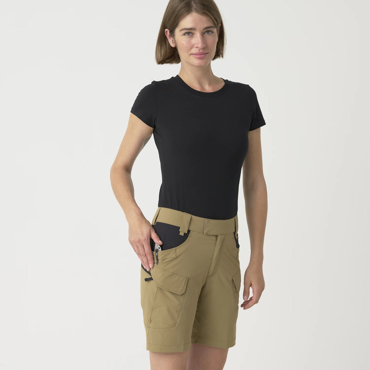 Helikon-Tex OTP 8,5" dámske krátke nohavice, Shadow Grey / Black – detail 6