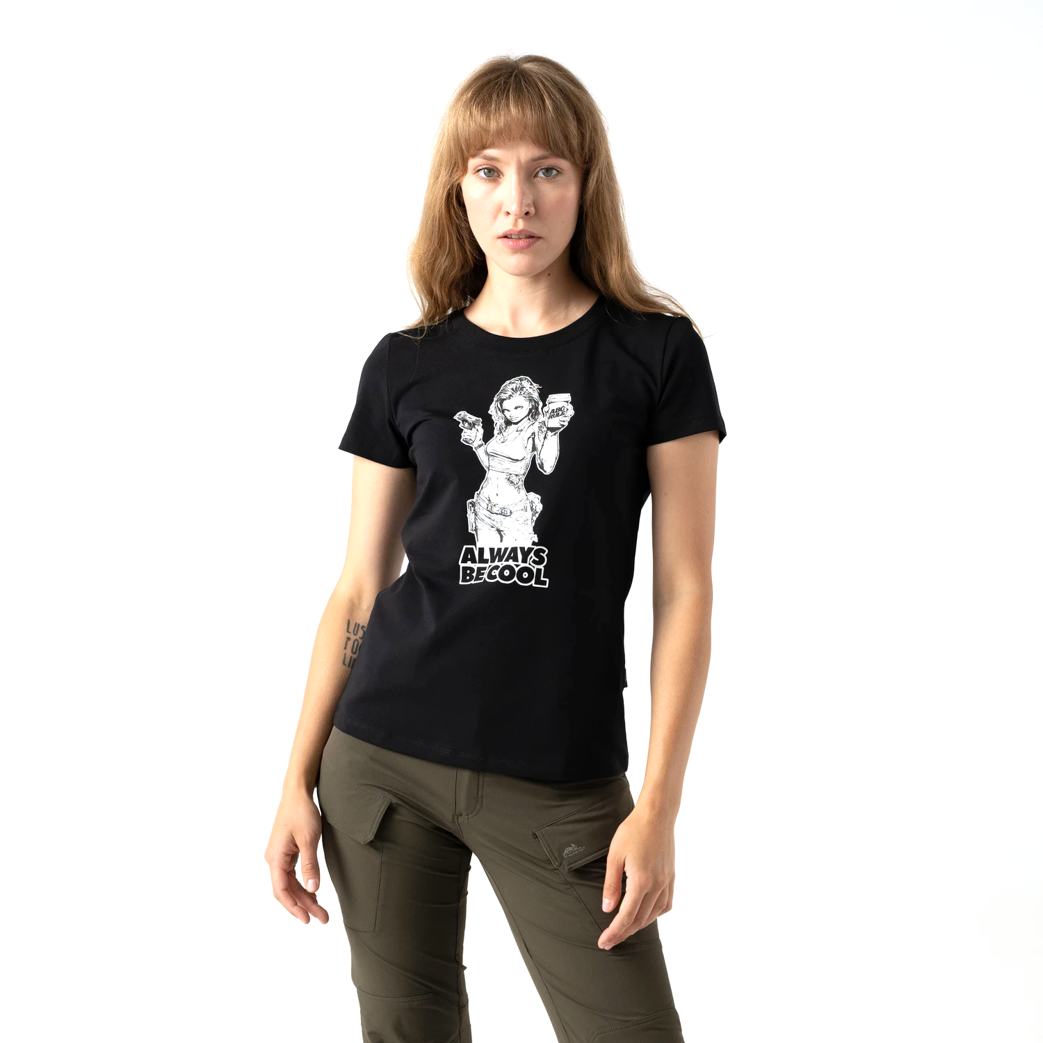 Helikon-Tex ABC Girl dámske tričko, čierne