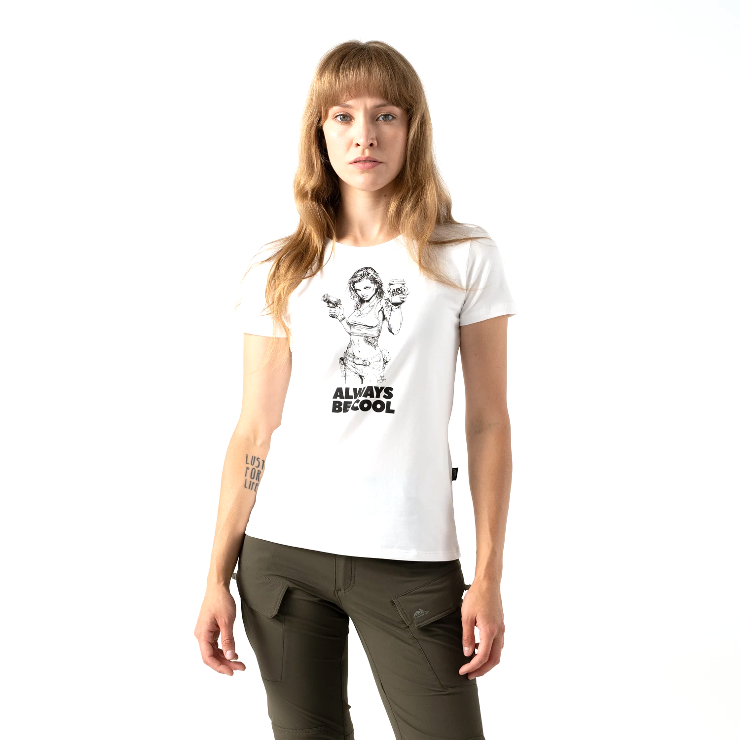 Helikon-Tex ABC Girl dámske tričko, biele