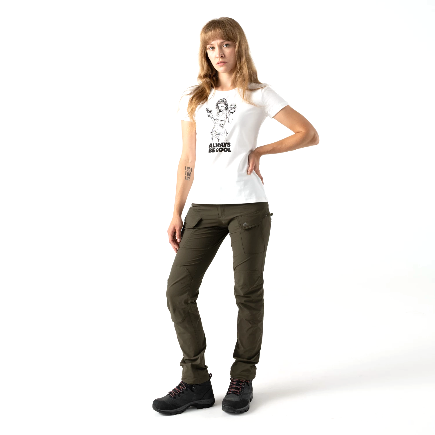 Helikon-Tex ABC Girl dámske tričko, čierne